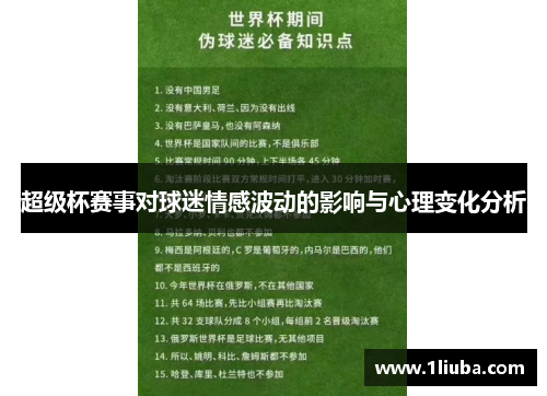 超级杯赛事对球迷情感波动的影响与心理变化分析 超级杯赛事对球迷情感波动的影响与心理变化分析